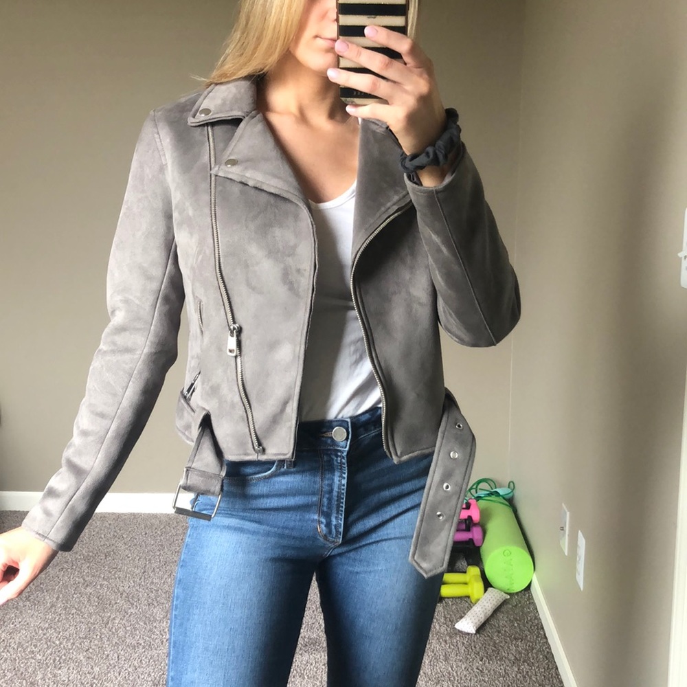 Grey Moto jacket